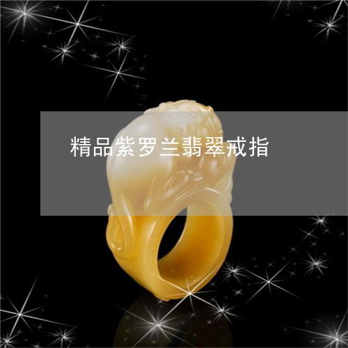 精品紫罗兰翡翠戒指 2023年市场行情与鉴赏指南
